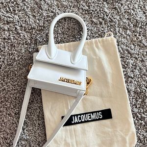 Jacquemus white micro le chiquito bag